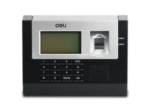 得力Deli指纹考勤机3970 高效便捷的挂壁式考勤解决方案